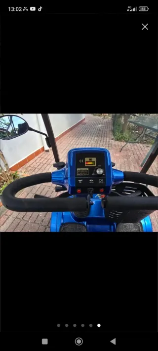 Scooter eléctrico 2 plazas azul