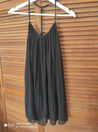Vestido negro corto fiesta mujer