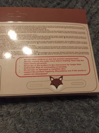 Cojín térmico bebé zorro OEKO-TEX