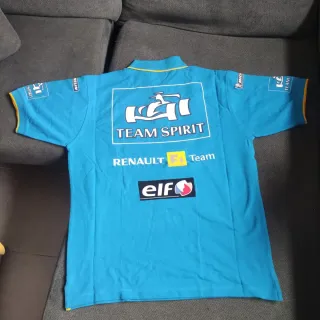 Polo Renault F1 Team Hombre Azul/Amarillo