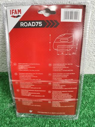 Antirrobo Disco IFAM ROAD75 Negro/Cromo