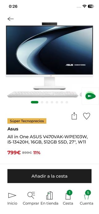 Asus All in One V470VAK-WPE103W