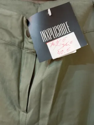 Pantalones mujer Inxplicable verde oliva