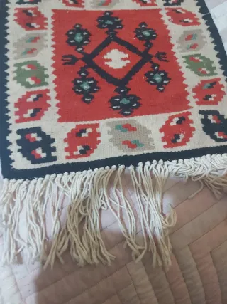 Tapiz pequeño lana tintes artesanales