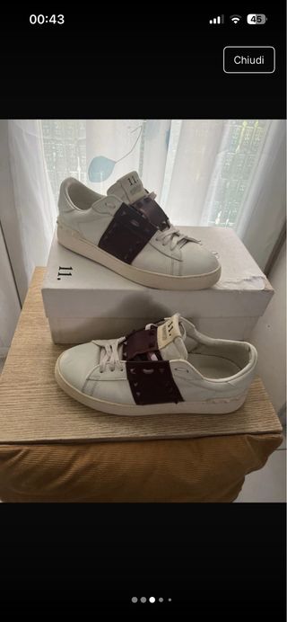 Scarpe Valentino Bianche Rosse