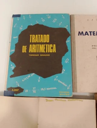 Lote de libros de texto antiguos