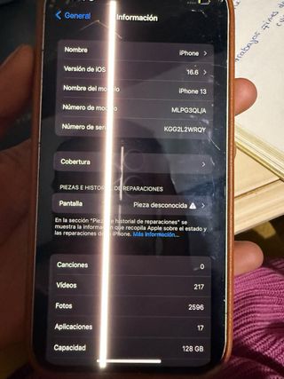 iPhone 13 Plata/Blanco