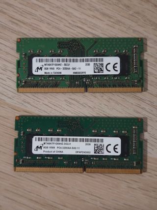 2x Memoria RAM Micron 8GB DDR4 3200MHz