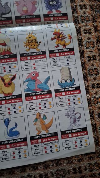 Póster Pokémon Nintendo 2000 Doble Cara