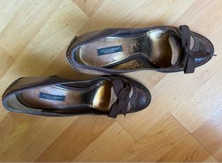 Zapatos tacón Dolce & Gabbana beige/marrón