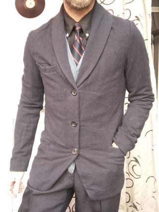 Giacca Uomo Blue Thorn Blazer Zinco Italy - M