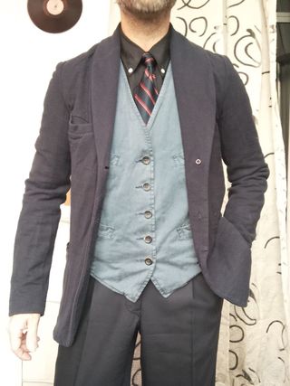 Giacca Uomo Blue Thorn Blazer Zinco Italy - M