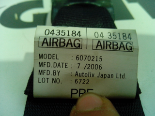 6070215 PRETENSOR IZQUIERDA - CINTURON DELANTERO IZQUIERDO MAZDA 3 1ª GENER. 2003-2004-2005-2006