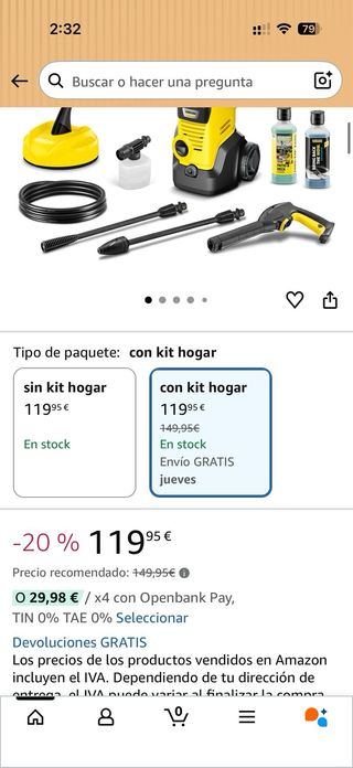 Hidrolimpiadora Karcher Amarilla