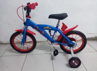 Bicicleta Spiderman 14 con ruedines