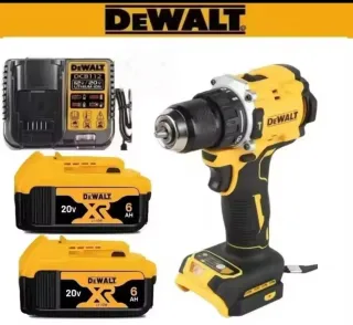 Taladro Dewalt 20V con 2 Baterías y Cargador