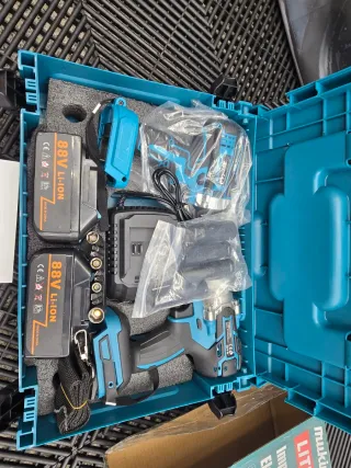 Kit 2 pistola de impacto y taladro a bateria