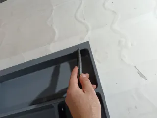 Organizador de cubiertos EMUCA gris