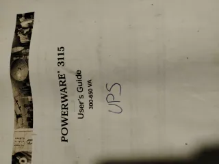POWERWARE 3115 UPS 300-650 VA
