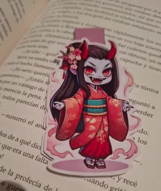 Marcapáginas Chibi Demonio Vampiro