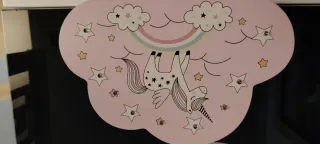 Lamparita nube unicornio niña
