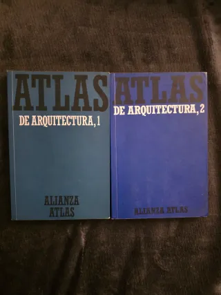 Libros Atlas arquitectura 1 y 2 Alianza pack