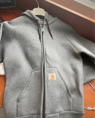 Felpa Carhartt Grigia con Zip