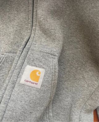 Felpa Carhartt Grigia con Zip