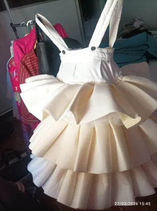 Vestido de fallera para niña de 3 a 7 años