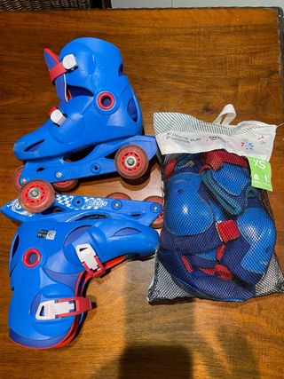 Patines Oxelo Talla 34-36 + Protecciones