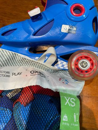 Patines Oxelo Talla 34-36 + Protecciones