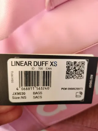 Bolsa de deporte Adidas rosa