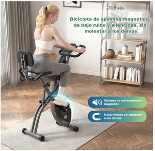 Bicicleta estática plegable