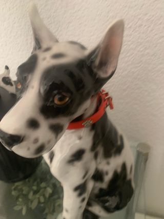 Figura perro porcelana dálmata