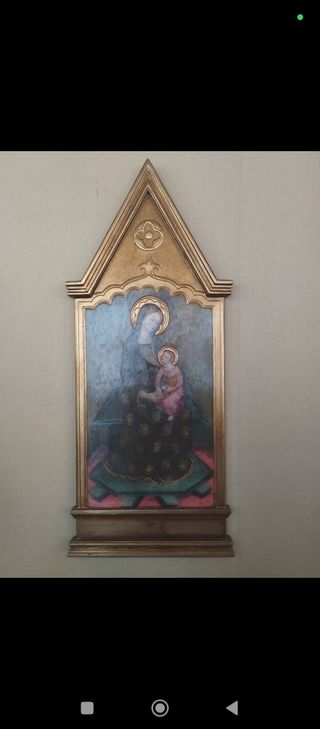 Retablo Virgen con Niño Gótico