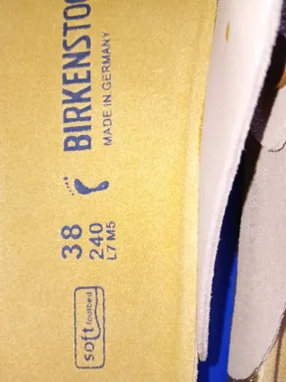 Birkenstock ciabatte beige nuove taglia 38