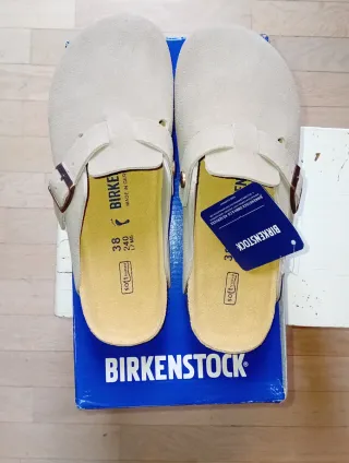 Birkenstock ciabatte beige nuove taglia 38