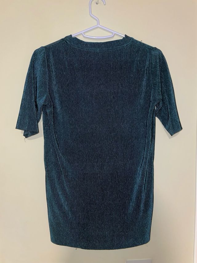 Camiseta brillante verde/turquesa