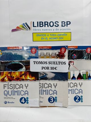 TOMOS O TRIMESTRES SUELTOS 2,3,4 ESO ( F Y Q)