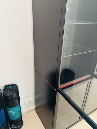 Mueble Salón Vitrina Cristal Madera