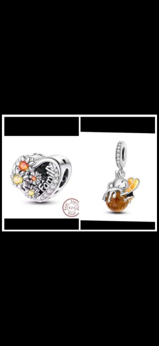 Pulsera Plata ley 925 con 5 charms