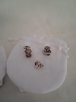 Pulsera Plata ley 925 con 5 charms