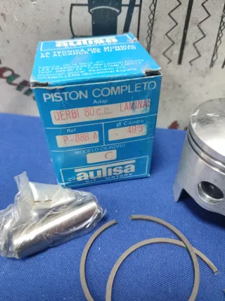 Pistón Completo Derbi 80cc Láminas