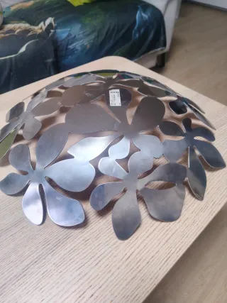 Cuenco decorativo hojas metal