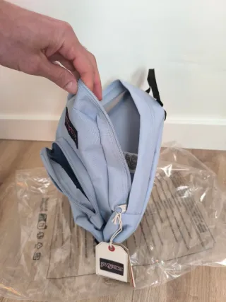 Mochila Jansport pequeña azul 10L nueva