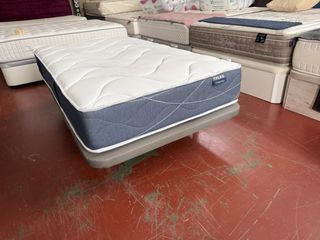 BASE Y COLCHON FLEX HABANA VISCO 105x190