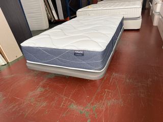 BASE Y COLCHON FLEX HABANA VISCO 105x190