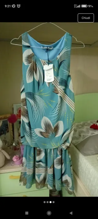 Vestito estivo floreale taglia L