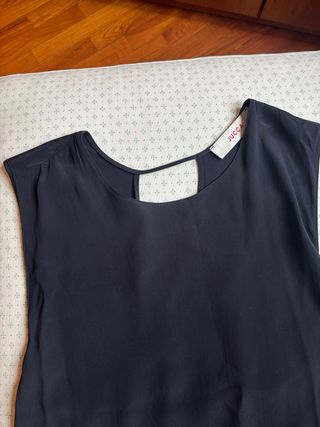 Top nero Jucca incrocio dietro