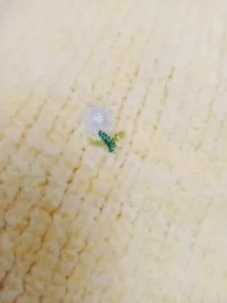 Camiseta Zara mujer amarillo bordado